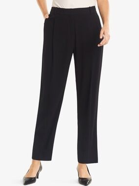 MM.LaFleur Black The Elliott Pleated Trouser Light Twill Size 0 Petite